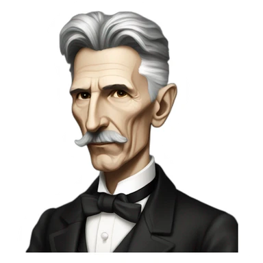 rocker Nikola Tesla sticker