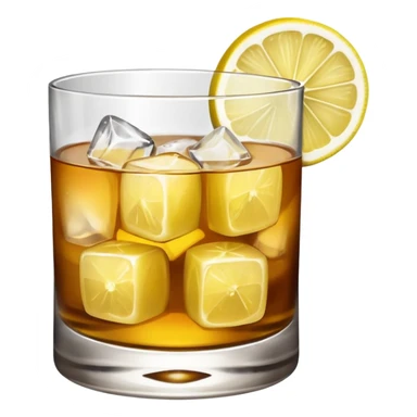 mach mir einen Whiskey sour in emoji form sticker