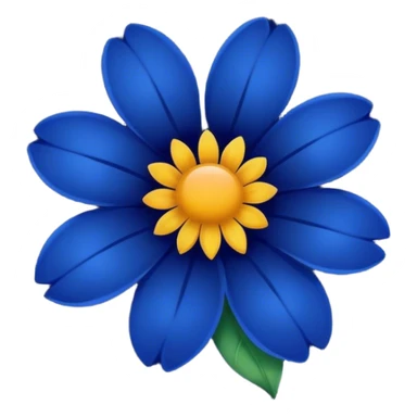 dark blue flover sticker