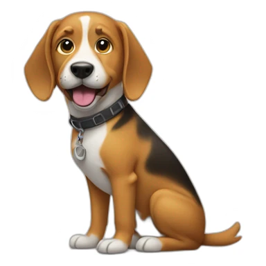 Dog with musical talent sticker