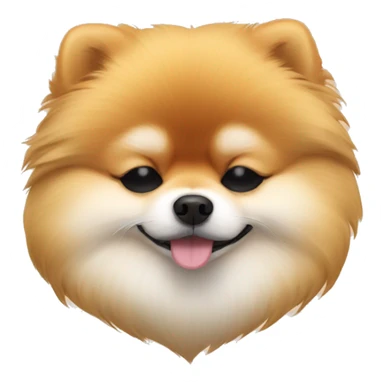 pomeranian asleep  sticker