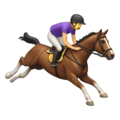 saut d’obstacle sticker