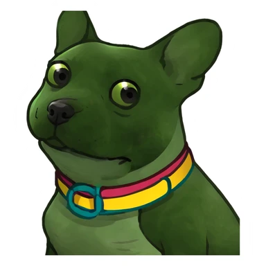 french bulldog white sticker