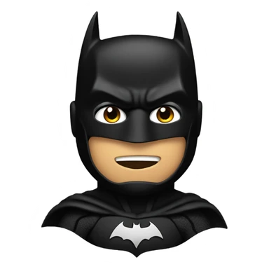 Batman dressed in all black sticker