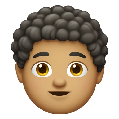 short fat hispanic with curls sticker