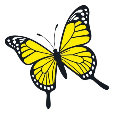 Butterfly right  sticker