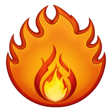 fire magma emblem symbol sticker