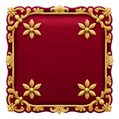 Old money vibe in dark red color sticker