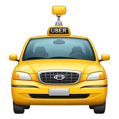 uber taxi yellow sticker