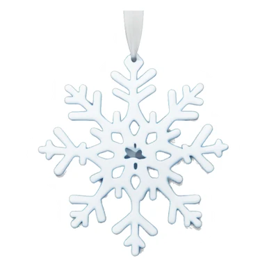 Snowflake ornament sticker