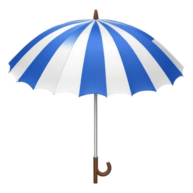 umbrella summer blue and withe sticker