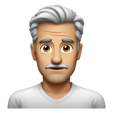 Australian dad but mad, not smiling, mad eyebrows  sticker