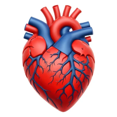 Toxic red Heart
 sticker