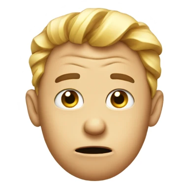 Scratching head with finger emoji and looking confused sticker