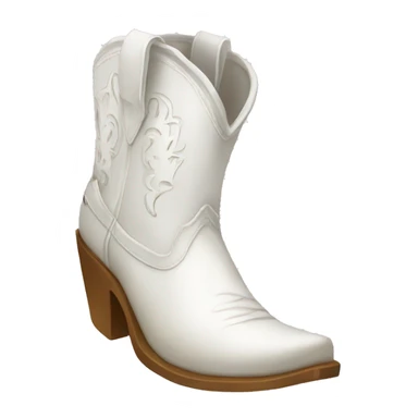 White cowgirl boots  sticker