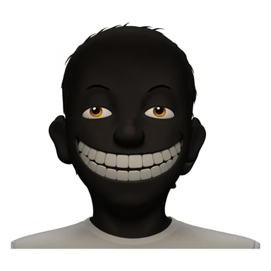 male figure in horror gaze sticker