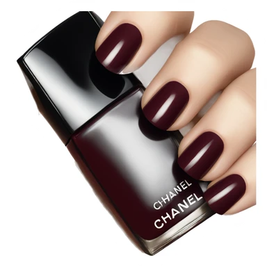 Dark red nail polish by Chanel sticker