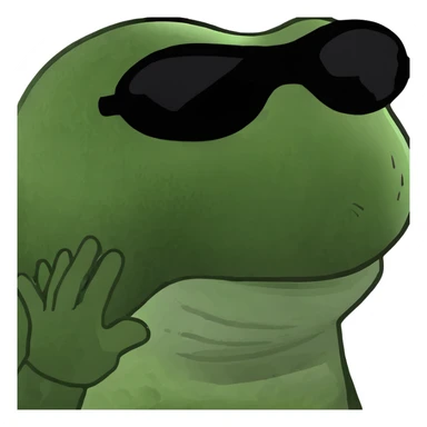 Guy with white spikey hair with a blindfold sticker