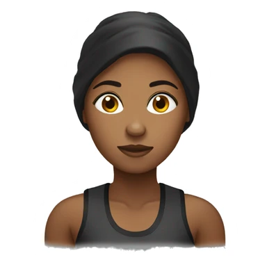 Female boxer sticker