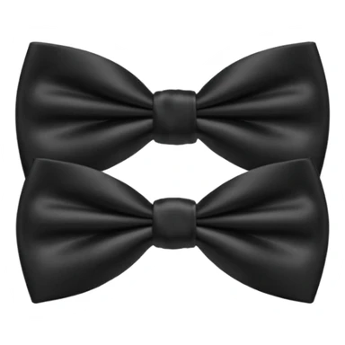 blakc bow tie  sticker
