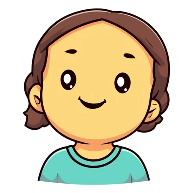 naughty girl making mischief sticker