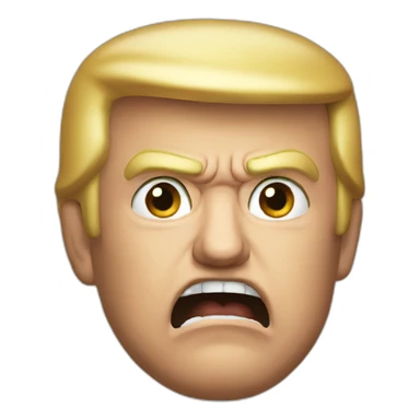 angry trump sticker