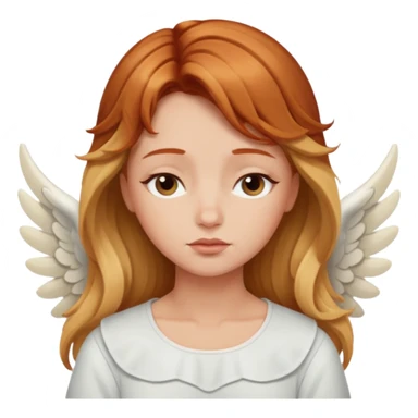 Sleepy angel with auburn hair the blonde balayage sticker