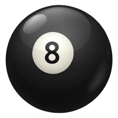 eight ball (billards) sticker
