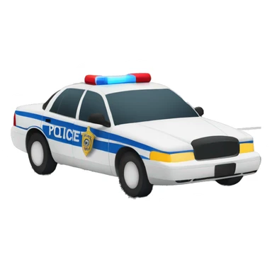 Police car siren sticker