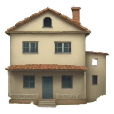 Casa abandonada destruida sticker