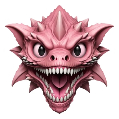 Stranger things demogorgon head sticker