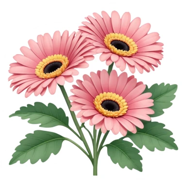 Various pastels Gerbera  sticker