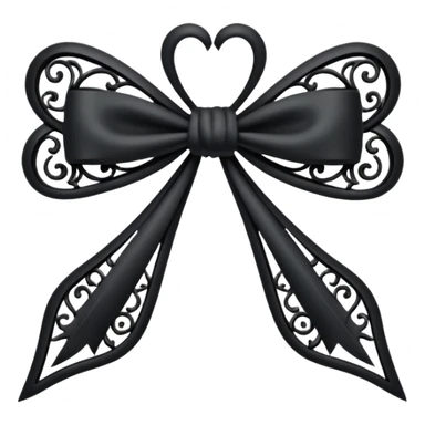 A bow in the style of wicked movie  sticker
