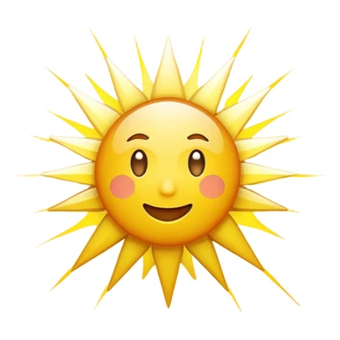 Light burst / illumination cue. no face sticker