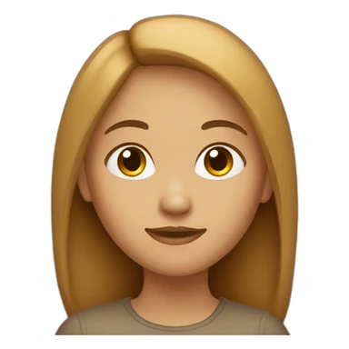 light brown head girl sticker