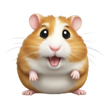Silly hamster sticker
