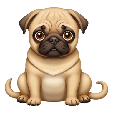 pug wearing pit vipers sticker
