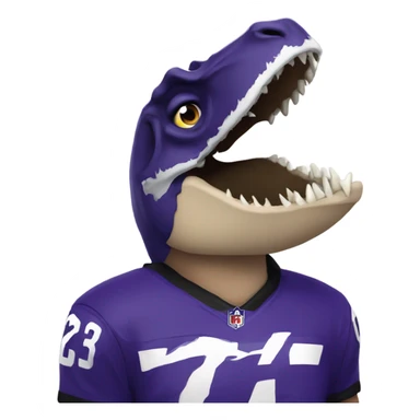 T-Rex ravens fan sticker