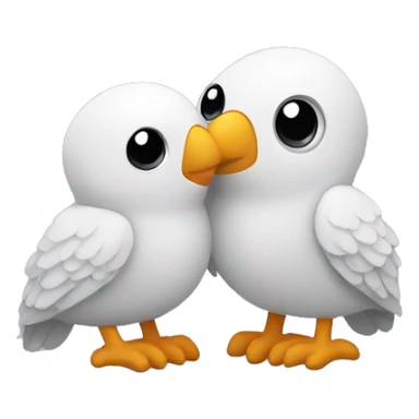 duolingo bird hugging a person sticker