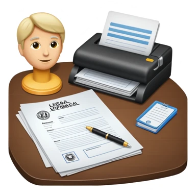 legal paperwork sticker