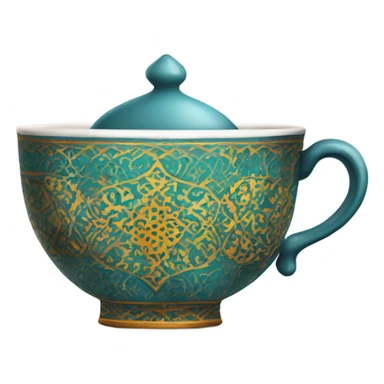 tea cup moroccan sticker