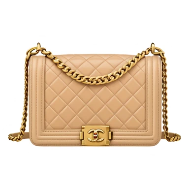 chanel le boy beige color bag sticker