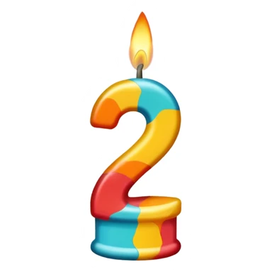 22nd birthday candle sticker