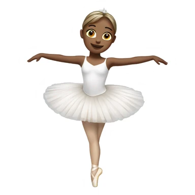 white Ballerina sticker