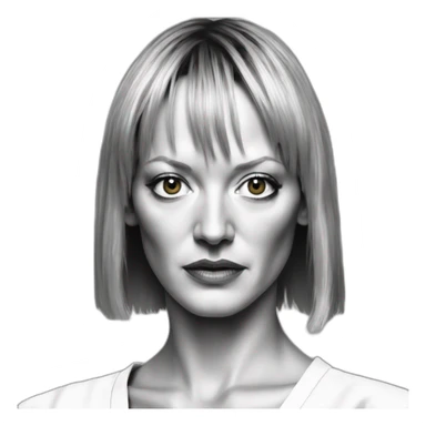 uma thurman, kill bill sticker