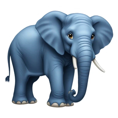 African blue Elephant sticker