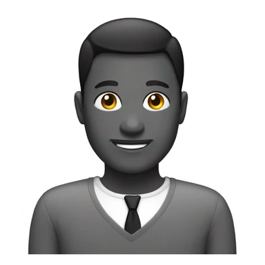 black and grey image holder sticker