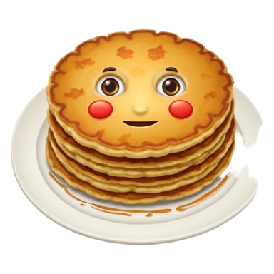 Draniki on a plate  sticker