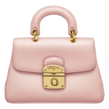 vintage pale Pink Dior Purse sticker