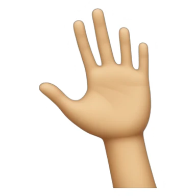 une main avec le petit doigt lever sticker